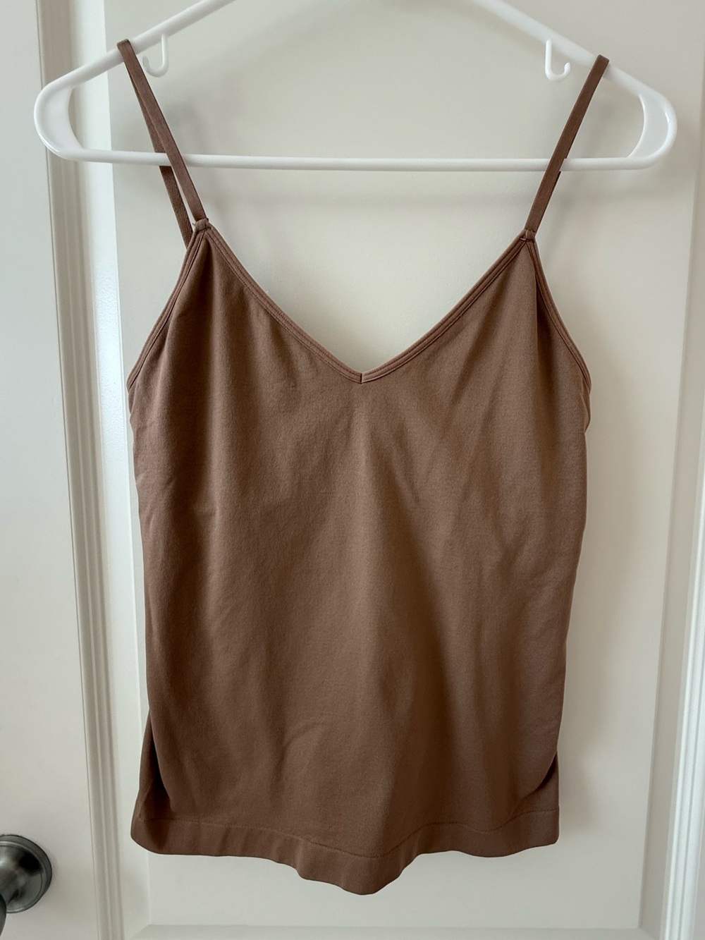 Z Supply Brown/Tan V-Neck Spaghetti Strap Camisole